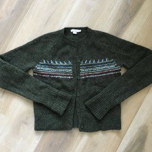 Vintage J. Crew Lambswool Cardigan